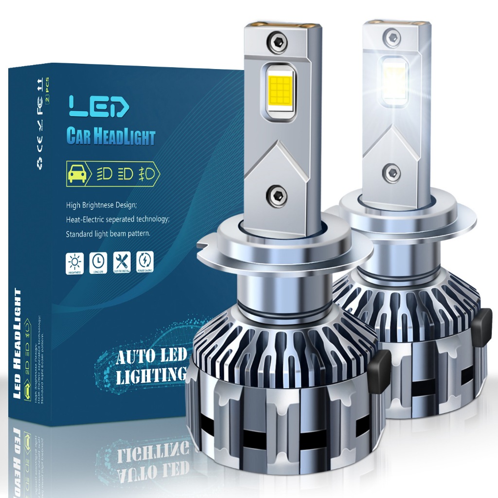1 คู่ Q7 T75-Pro รถ LED ไฟหน้าหลอดไฟ 170W 30000LM H4 H7 H11 HB3 9005 H1 9006 9012 High Low Beam Canb