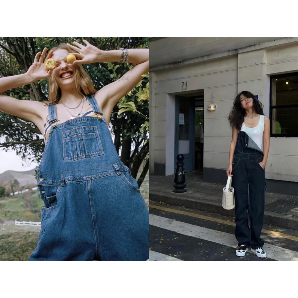 Sale Clearance L Size Blue/Black Enzyme Wash Overalls Jumpsuit Jeans ksubi 1: 1