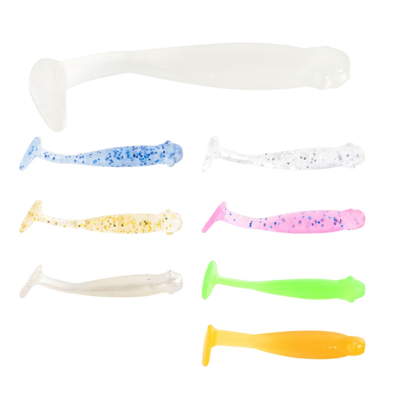 Yupo Lure เหยื่ออ่อน T-Tail Mini Micro Root ตกปลาเหยื่ออ่อน 2.8 ซม.เหยื่อปลอมขนาดเล็กพิเศษปากกลับหัวเก้าหินเหยื่อชาย - รูปที่ 3