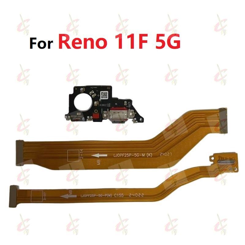 สําหรับ OPPO Reno 11F 5G ชาร์จ flex สําหรับ OPPO F25 Pro หลักเมนบอร์ด flex cable CPH2603 LCD flex ca