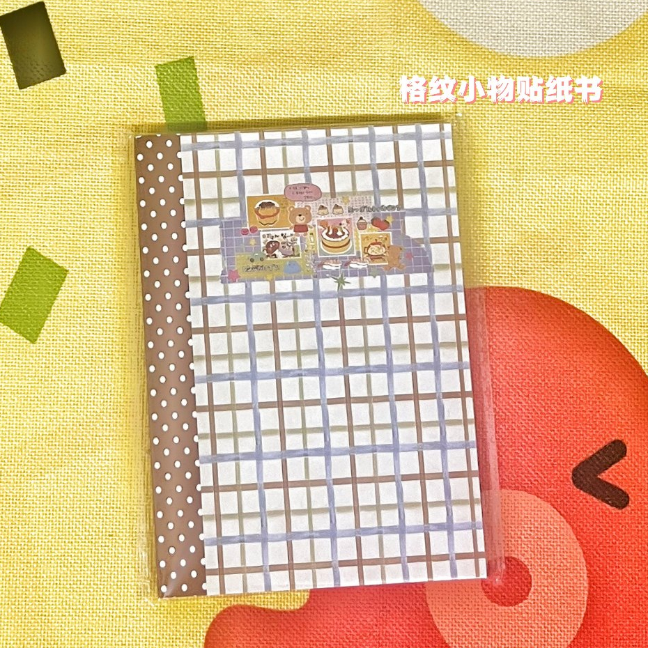 สติกเกอร์ลายสก๊อต ขนาดเล็ก วัสดุ DIY ตกแต่งสมุด เคสโทรศัพท์และแก้วน้ำ