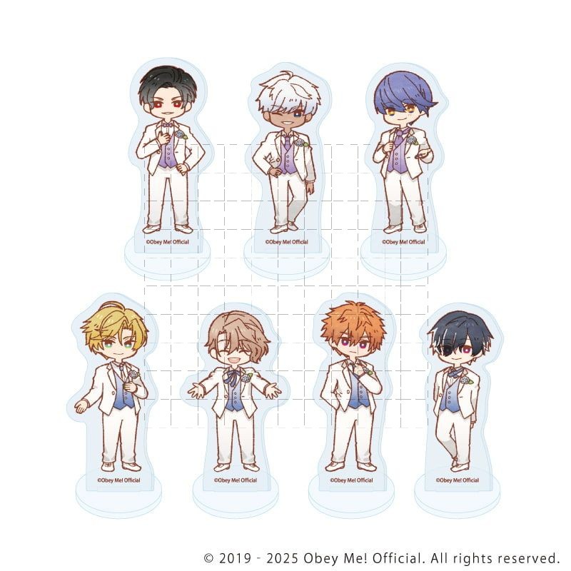 Obey Me Nightbringer Ammon Satan Beelzebub Ajisai Hydrangea Flower Theme อะคริลิค Standee รูป