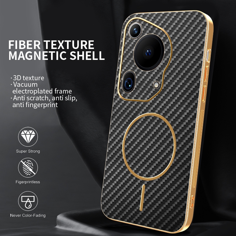 Casing For Huawei Pura 70 Ultra P70Ultra Pura70Ultra P70U Phone Case Magnetic Wireless Charging Car 