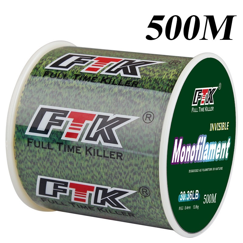 [จัดส่งจากกรุงเทพฯ] FTK Ocean Grade สายตกปลาไนลอนลายพราง 500 เมตร ทนทาน