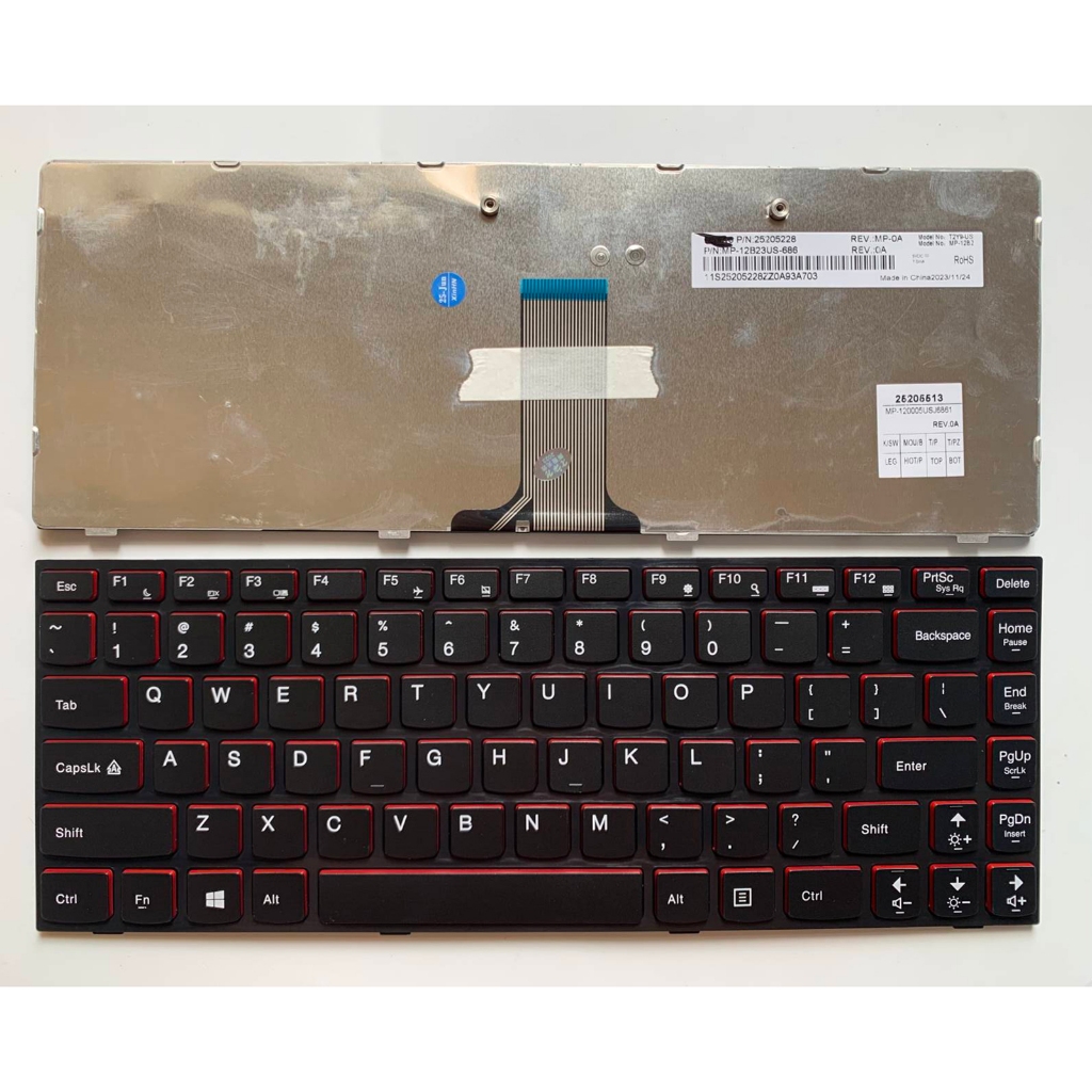 แป้นพิมพ์แล็ปท็อป US รูปแบบสําหรับ Lenovo Y400 Y410 Y430P Y400P Y410P Y400N Y410N