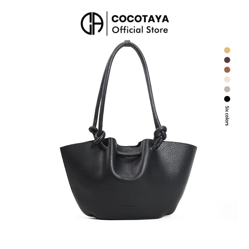 COCOTAYA- Molly Bag ขายดี กระเป๋าถังผ้าริ้วแฟชั่นที่เข้ากับฤดูร้อน กระเป๋าสะพายไ