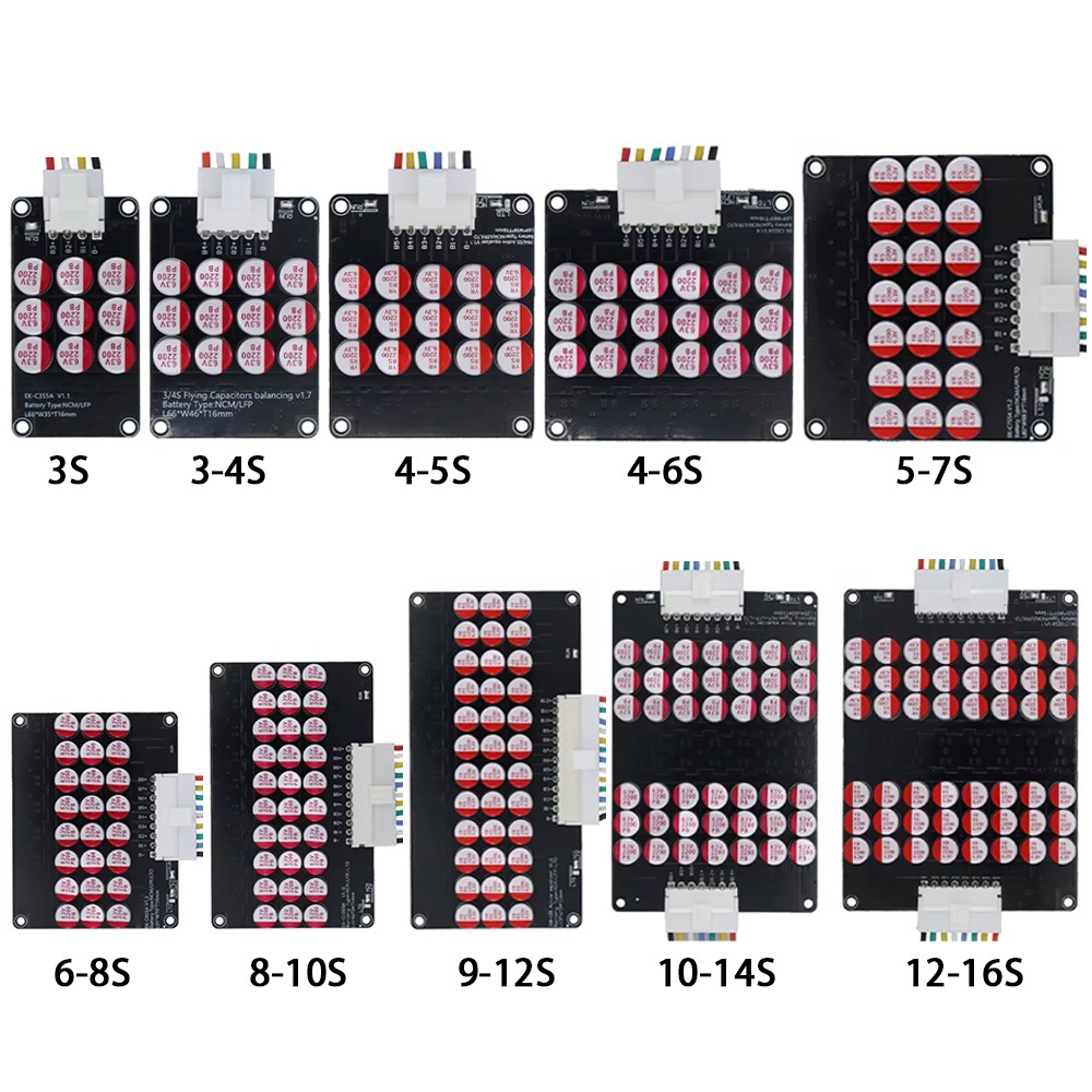 3S 4S 5S ~ 21S 5.5A High Current Equalizer โมดูล 5mv ความแม่นยําสูง Li-ion แบตเตอรี่ Equalizer Board