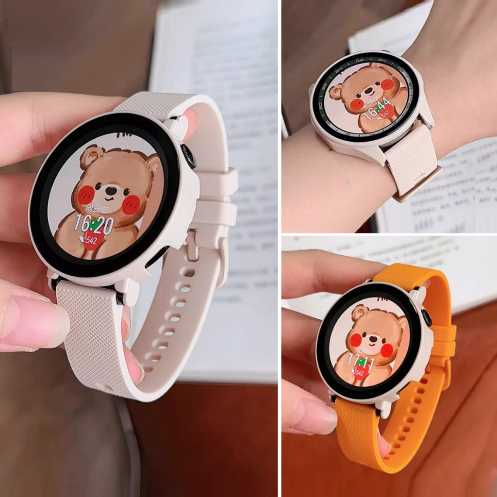 SiliconeTextured Strap Case สาย Huawei Watch GT 6 Strap Full Covered Huawei Watch GT 6 เคส Silicone 