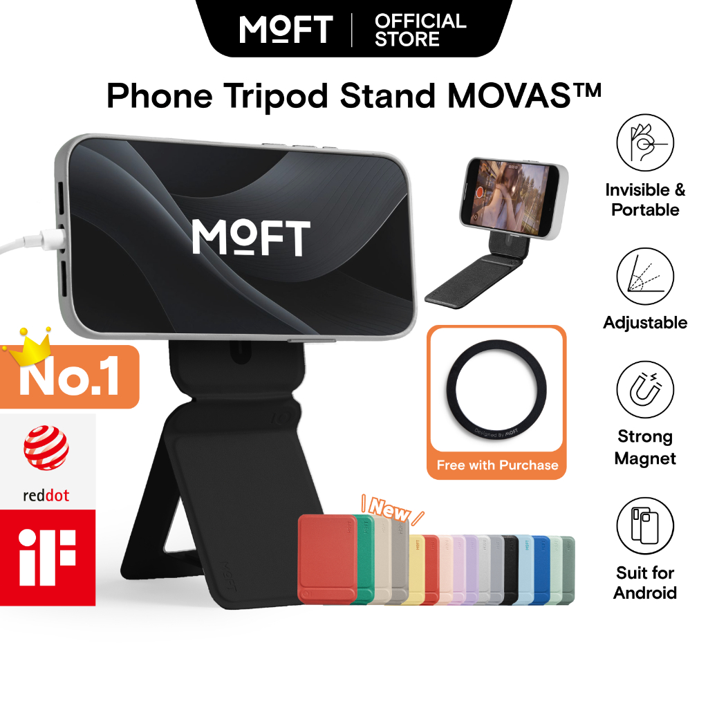 MOFT Snap Phone Tripod Stand MOVAS™ (Magnetic Compatible) ขาตั้ง for iphone แบบแม่เหล็ก ไม้เซลฟี่ gr