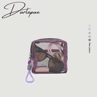 Durlapue-กระเป๋าตาข่ายใสแบบพกพา มีหูสําหรับแขวน เหมาะสําหรับ…