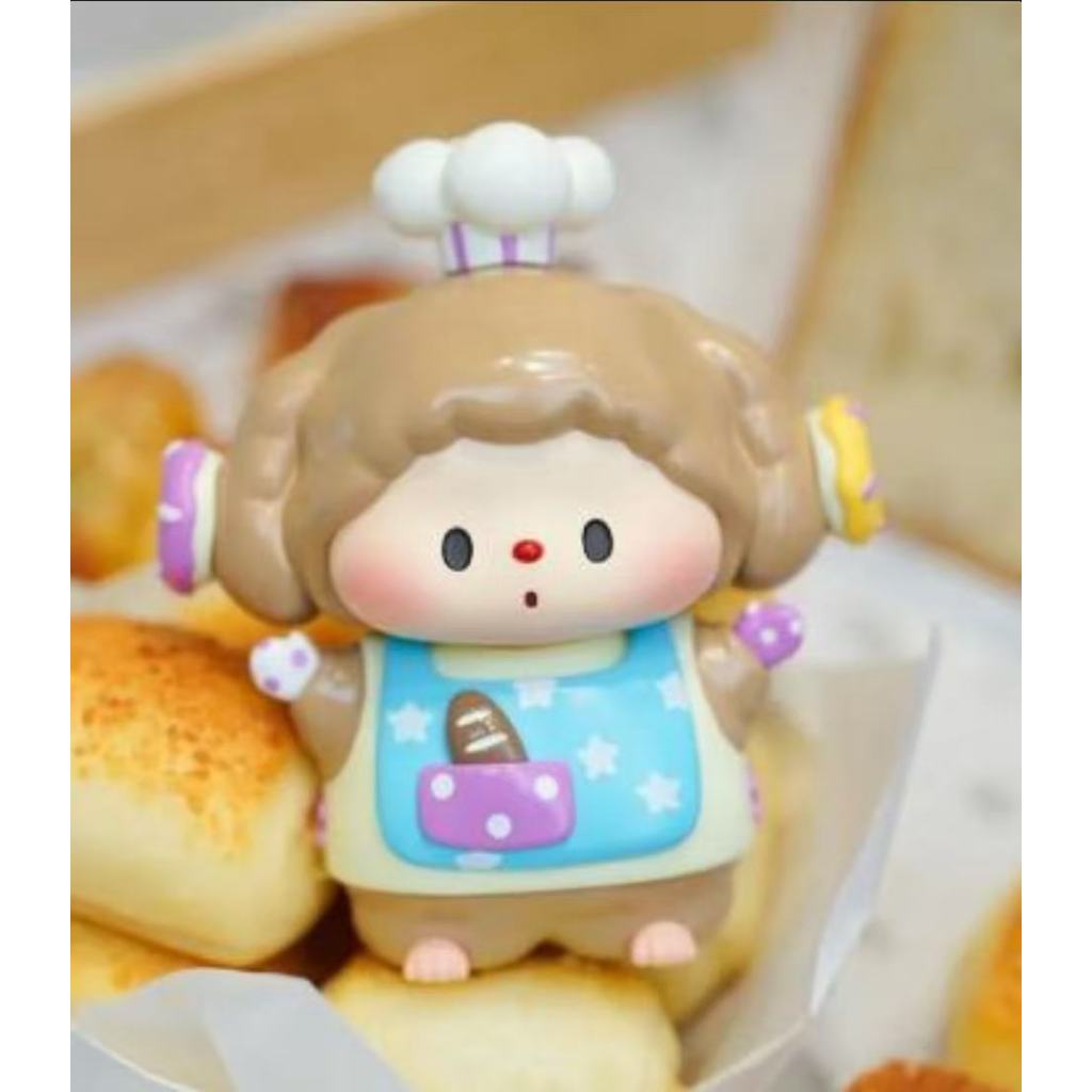 Sx toys golulu Dessert Little Chef Lulu Dog Hand Office Doll ของเล่นตุ๊กตาของขวัญ