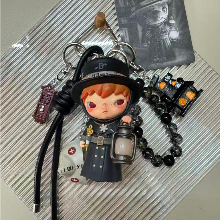 Hriono DIY พวงกุญแจมอนสเตอร์งานรื่นเริงกระเป๋าจี้รถพวงกุญแจรูปน่ารักของเล่นของขวัญวันเกิด