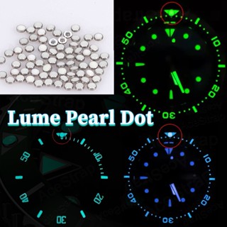 ลูกปัดสีฟ้าสีเขียว Luminous Pip นาฬิกา Bezel ใส่ 12 OClock L…