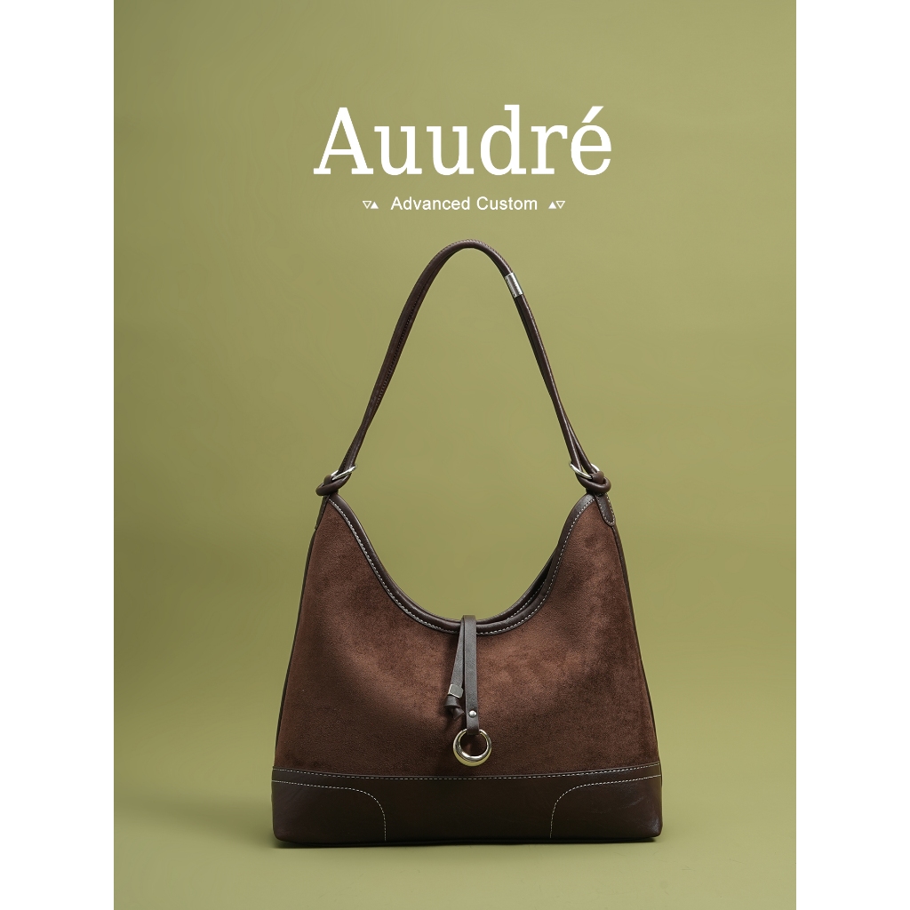 Auure กระเป๋าทรงย้อนยุค สะพายข้างและใต้วงแขน ความจุมาก เหมาะสำหรับพกพาของใช้ท่องเที่ยว