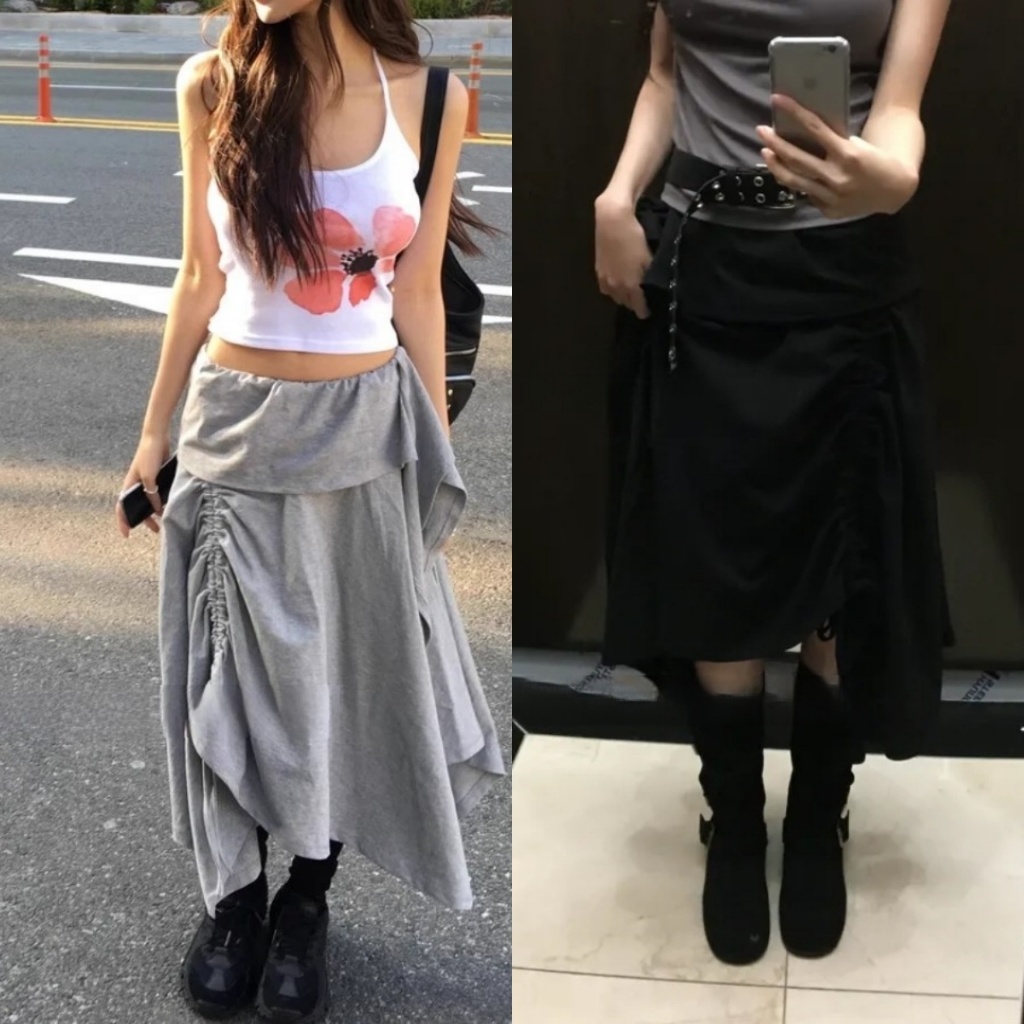 กระโปรงจีบแบบหลวมสำหรับสไตล์ส่วนตัว