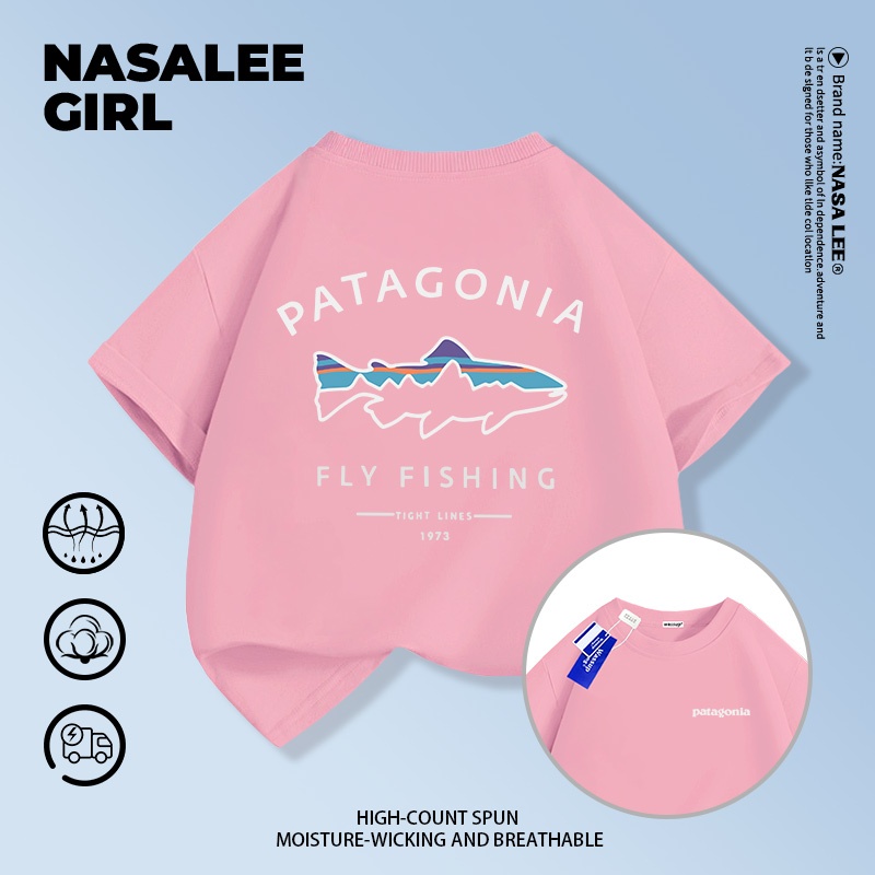 【ส่งในวันเดียวกัน】เสื้อยืดเด็ก NASA สีดำ ผ้าฝ้ายระบายอากาศดี ลายปลาลายเส้น 3-16 ปี ชาย-หญิง ทรงหลวม - รูปที่ 5