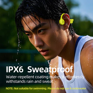 Polvcdg-X1 กีฬา Bone Conduction หูฟังบลูทูธ 5.4IPX6 Sweatproof วิ่ง/ฟิตเนส/โยคะ/ขี่จักรยานกีฬาสีหูฟังพร้อมไมโครโฟน