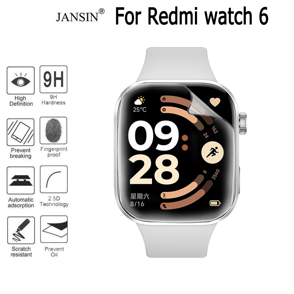 ฟิล์ม Xiaomi Redmi Watch 6 5 Active ฟิล์มไฮโดรเจล,ฟิล์มTPU สำหรับ Redmi Watch 5 Lite นาฬิกาอัจฉริยะ