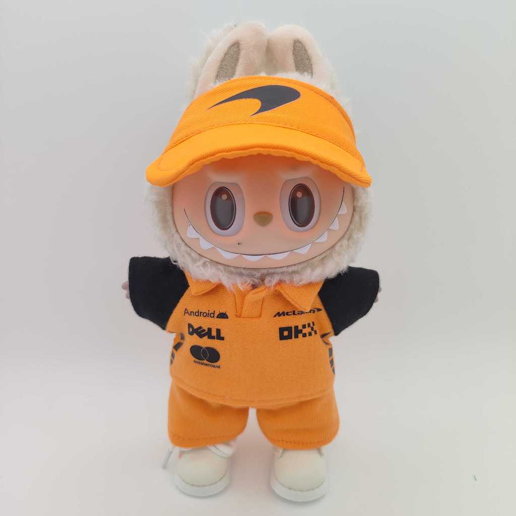17cmlabbu 123rd Generation เสื้อผ้าเด็ก Labubu เสื้อผ้า F1 Racing Suit Suit (ไม่รวมตุ๊กตา)