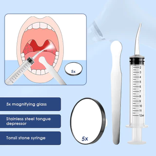 มองเห็นไฟฟ้า Tonsil Stone Remover เครื่องมือที่มองเห็นได้ Tonsil Stone Removal Kit 3 โหมดการดูด Tonsil Stone Removal Oral Care