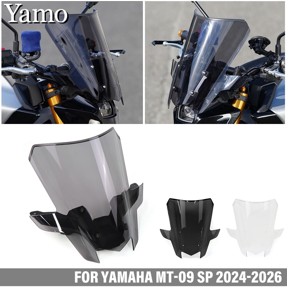 สําหรับ YAMAHA MT-09 SP 2024-2026 รุ่นการแข่งขันขยายกระจกหน้ารถการปรับเปลี่ยนอุปกรณ์เสริม MT09 MT 09 SP พร้อมขายึดกระจกหน้ารถ