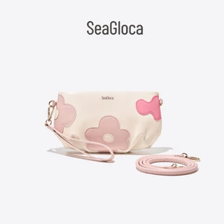 Seagloca กระเป๋าแฟชั่นพิมพ์ลายดอกไม้สีชมพู กะทัดรัดสำหรับสตรี พร้อมสายสะพายสองแบบ 45