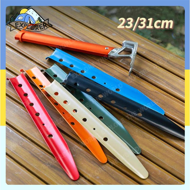 【ส่งจากกรุงเทพ】4 ชิ้น/10 ชิ้น  ยาว 23/31cm. เหมาะสําหรับทราย, ดินเหนียวอ่อน, โคลน, สมอหญ้า, ตะปูพื้นค่ายรูปตัวยู
