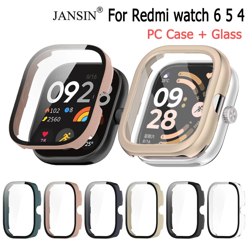 เคส Redmi Watch 5 เคส + ฟิลม์กระจกในตัว case สําหรับ redmi watch 4 Smart Watch นาฬิกาอัฉริยะ เคสกระจกนิรภัย