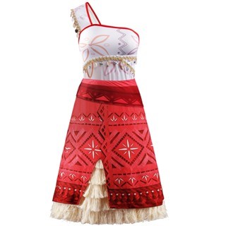 ผู้หญิงภาพยนตร์คอสเพลย์โมอาน่าเครื่องแต่งกายพู่ชุดกระโปรงมหาสมุทรผจญภัยชุดเจ้าหญิงสําหรับผู้ใหญ่สาวเทศกาลฮาโลวีนชุด - รูปที่ 3