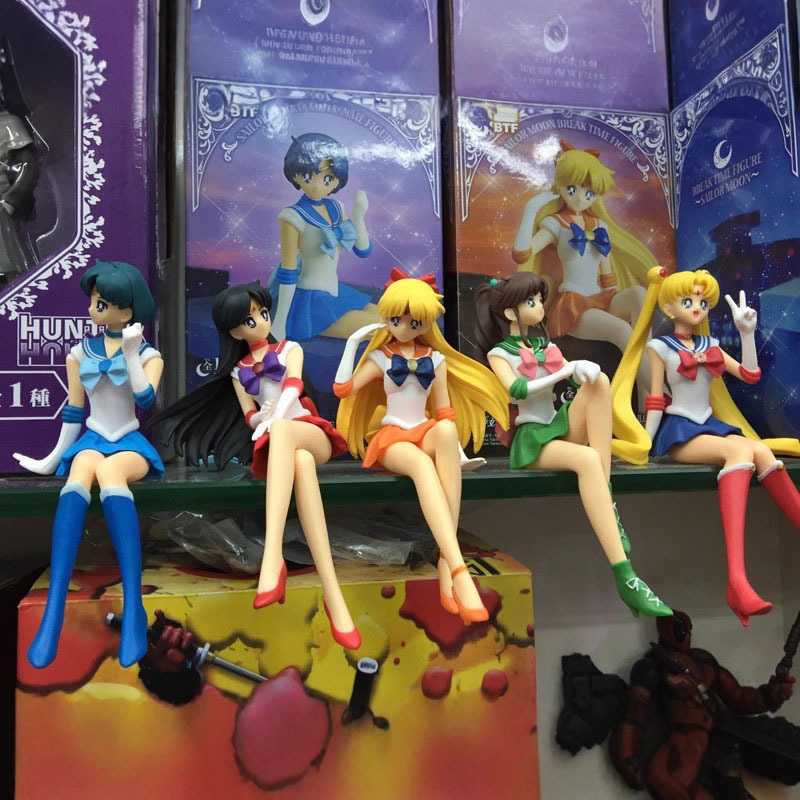5 สไตล์ 12 ซม.-14 ซม.อะนิเมะ Sailor Moon Meiou Setsuna รูป GLITTER & GALMOURS Kaiou Michiru Tenoh Haruka Tomoe Hotaru Action Figurine ของเล่นของขวัญ