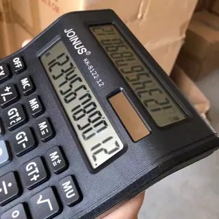 Joinus 8122-12 Dual-Screen 12-Digit เครื่องคิดเลข: Solar & Dual Power, ปุ่มขนาดใหญ่สําหรับสํานักงาน, ขายส่ง, ธุรกิจและการสอบขั้นพื้นฐาน
