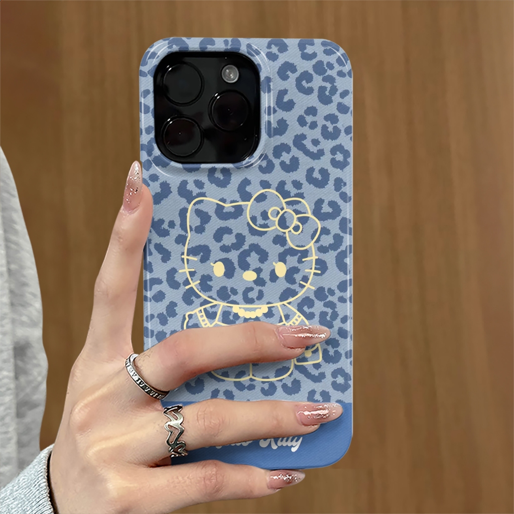 Leopard Kitty Samsung S25/S23/S21Ultra/A73 เคสโทรศัพท์ซิลิโคนเกราะป้องกัน