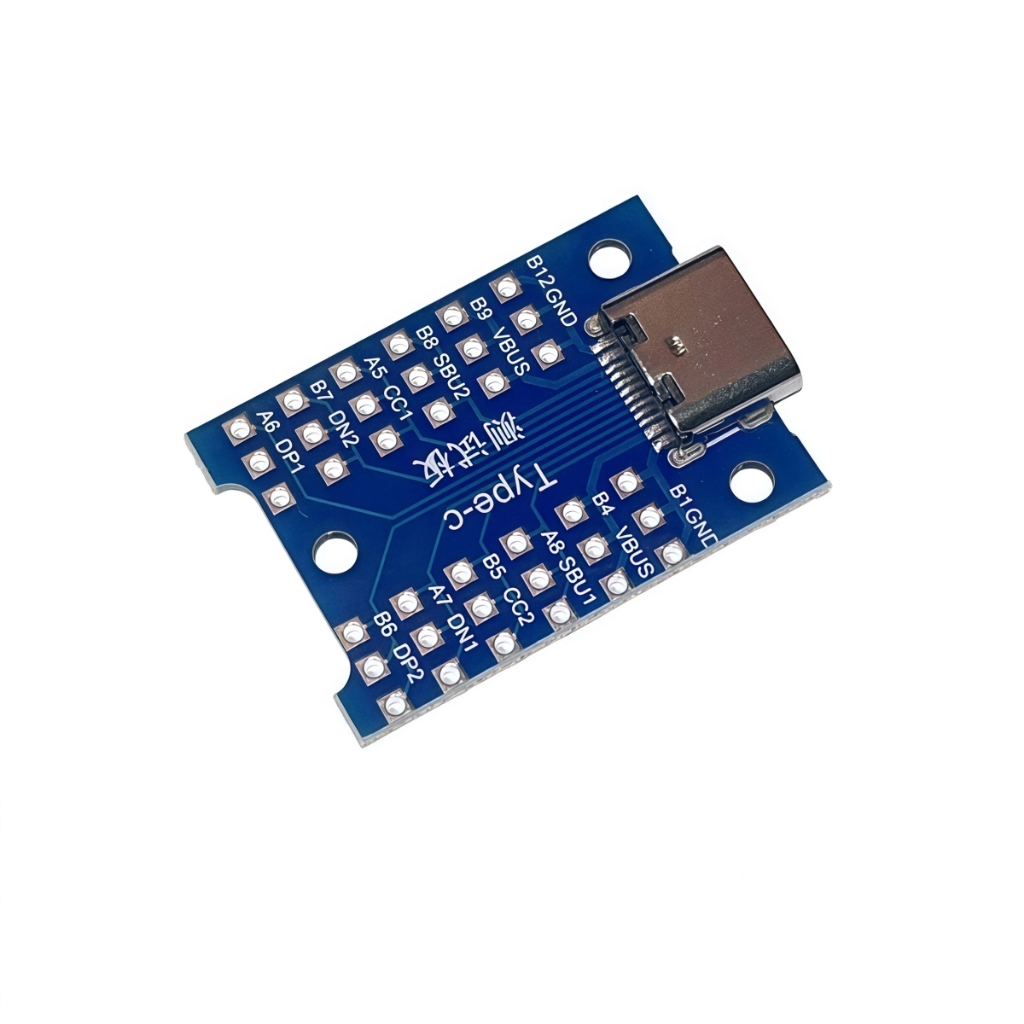 USB3.1 Test ซ็อกเก็ตหญิง type-c บอร์ดทดสอบสายเคเบิลข้อมูลพร้อมบอร์ด USB C ซ็อกเก็ตหญิงพร้อมขาตั้งทดสอบ PCB