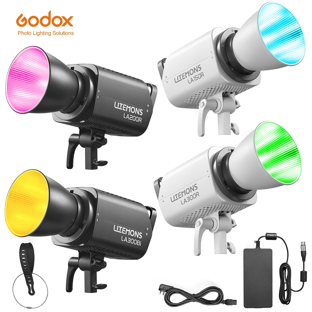 Godox LA150R LA200R LA300R LA300Bi LITEMONS ไฟ LED เต็มรูปแบบพร้อมระบบควบคุมแอพการถ่ายภาพ Bowens Mou