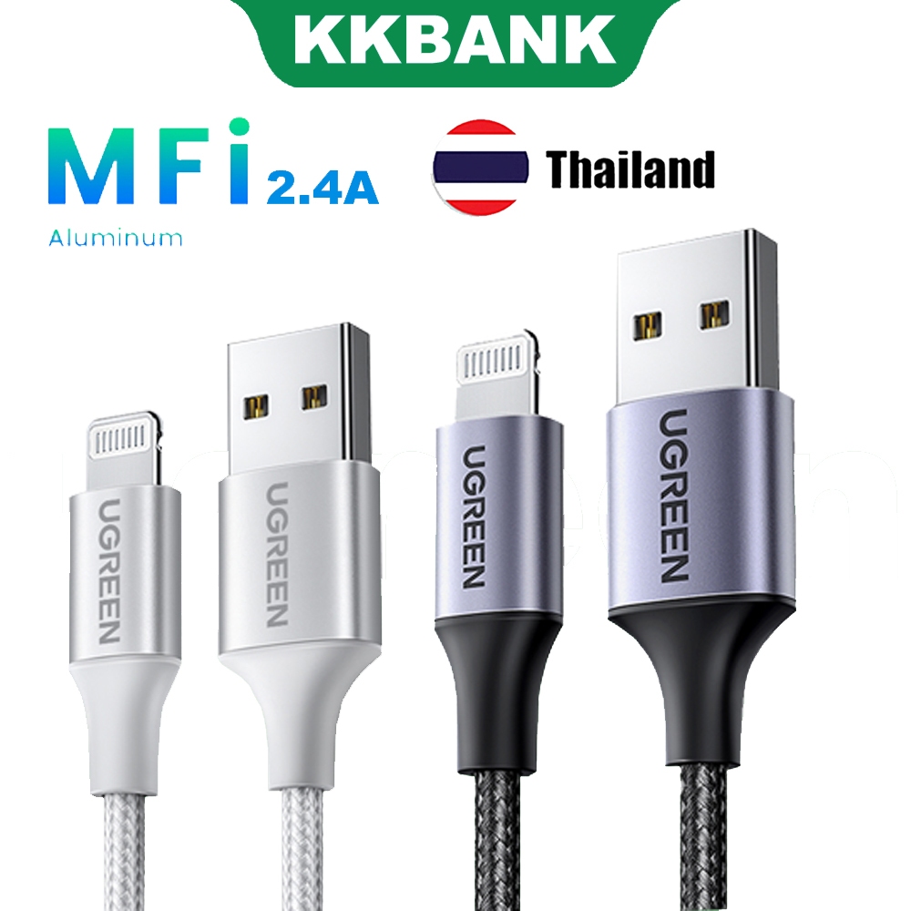 KKBANK By UGREEN MFi PD Cable 2.4A Fast Charging USB-C Charger Data Cable