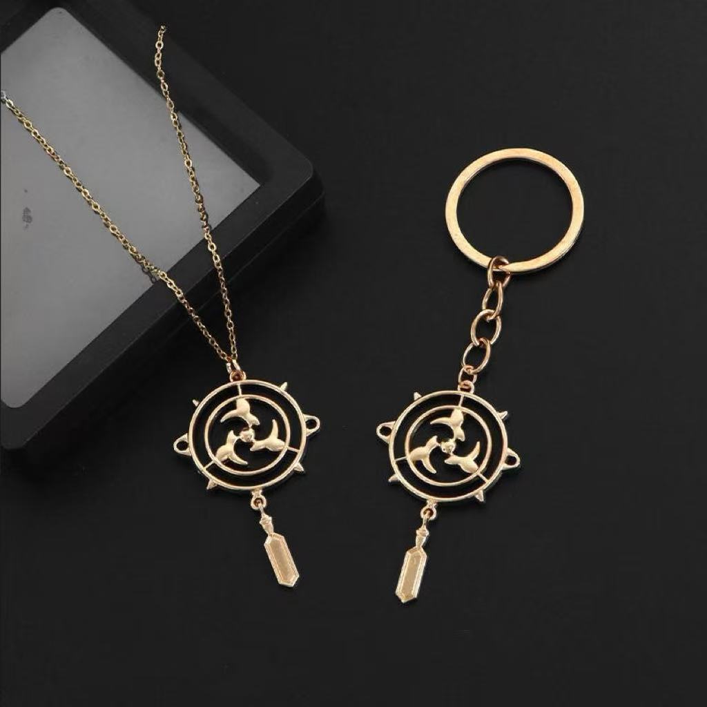 ชุดสร้อยคอและกุญแจ Wanderer Scaramouche - Genshin Impact เครื่องประดับCosplay