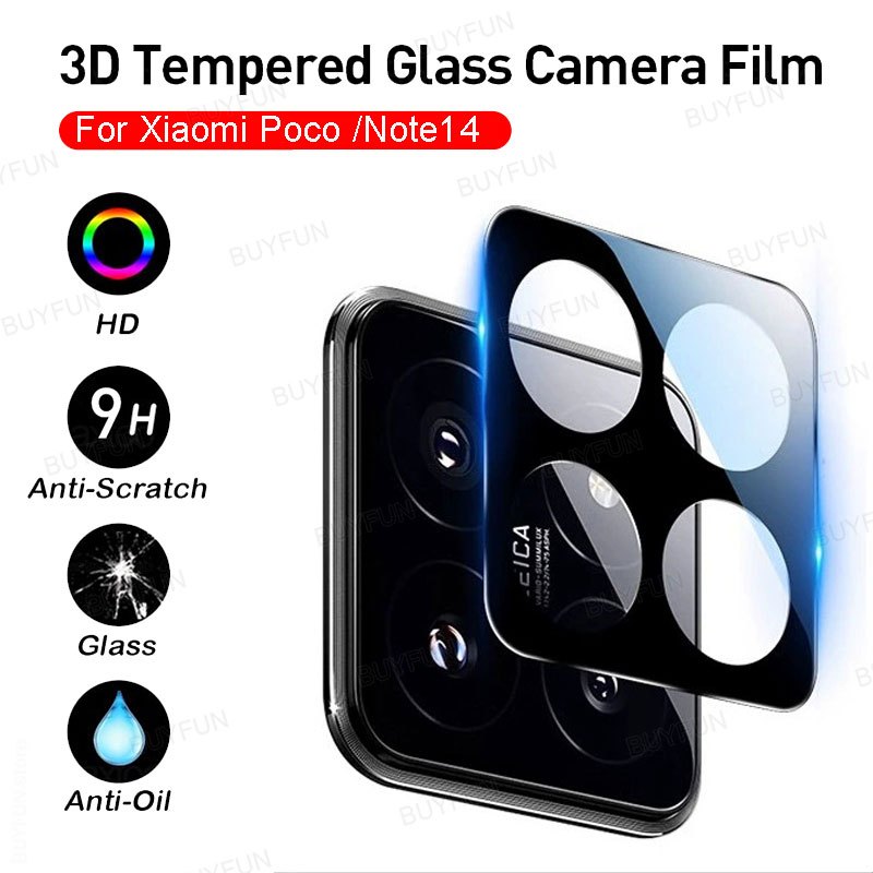 3D โค้งกระจกนิรภัยป้องกันกล้องกรณีเลนส์ป้องกันฟิล์มสําหรับ Xiaomi poco F7 x7 pof7 Redmi หมายเหตุ 14 13 Pro Plus 5G 4G