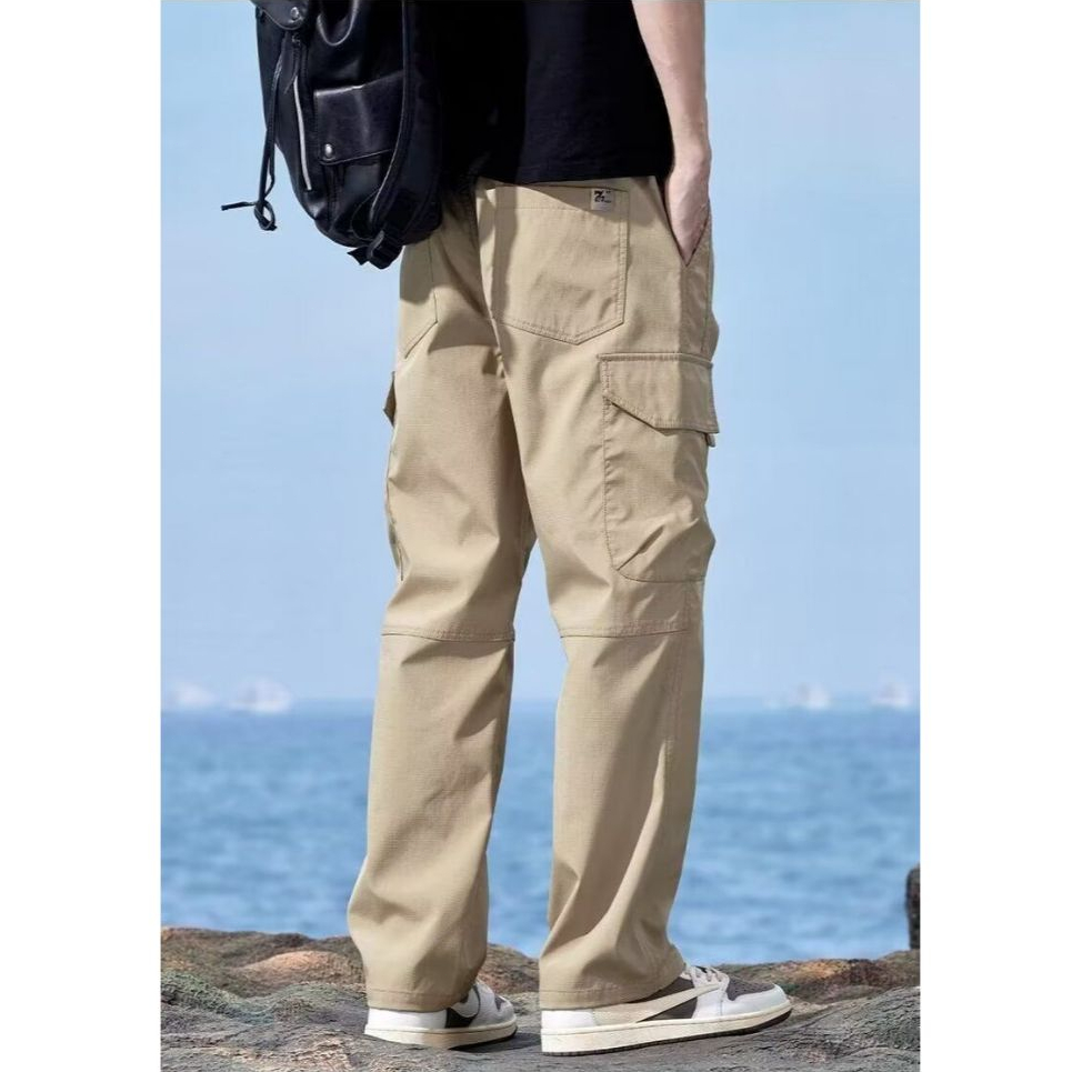 M-4XL กางเกงคาร์โก้สไตล์อเมริกัน กางเกงขากว้าง ทรงหลวม เอวปรับได้สามารถใส่ได้ทั้งผู้หญิงผู้ชาย - รูปที่ 7