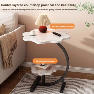 Simple Bedside Table Sofa Table Living Room Household Bedside Small Coffee Table Beside Table Living Room Balcony Corner Table Modern Nordic Small Table Storage Rack Minimalist Bedside Table Bedroom Bedside Small Table