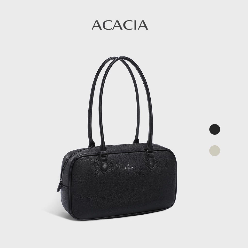 ACACIA Sage - กระเป๋า Boston ผู้หญิง หนัง PU พรีเมียม หูหิ้วคู่ สะพายไหล่ได้