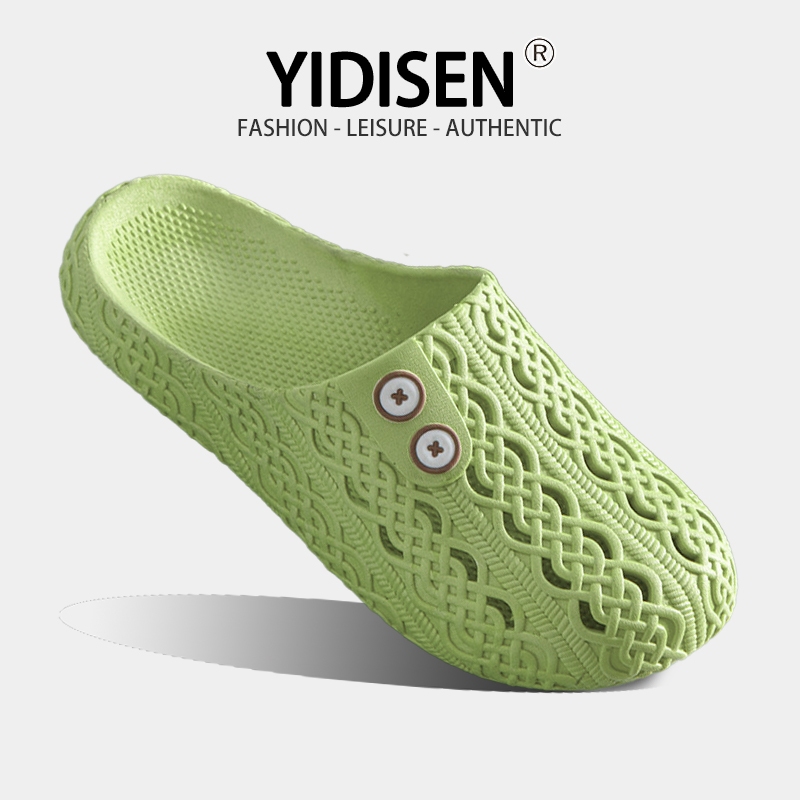 YIDISEN Hollow Anti-Slip Hole Drag ปุ่มแฟชั่นตกแต่งน้ําหนักเบาสวมใส่ห้องน้ํา Home Essentials