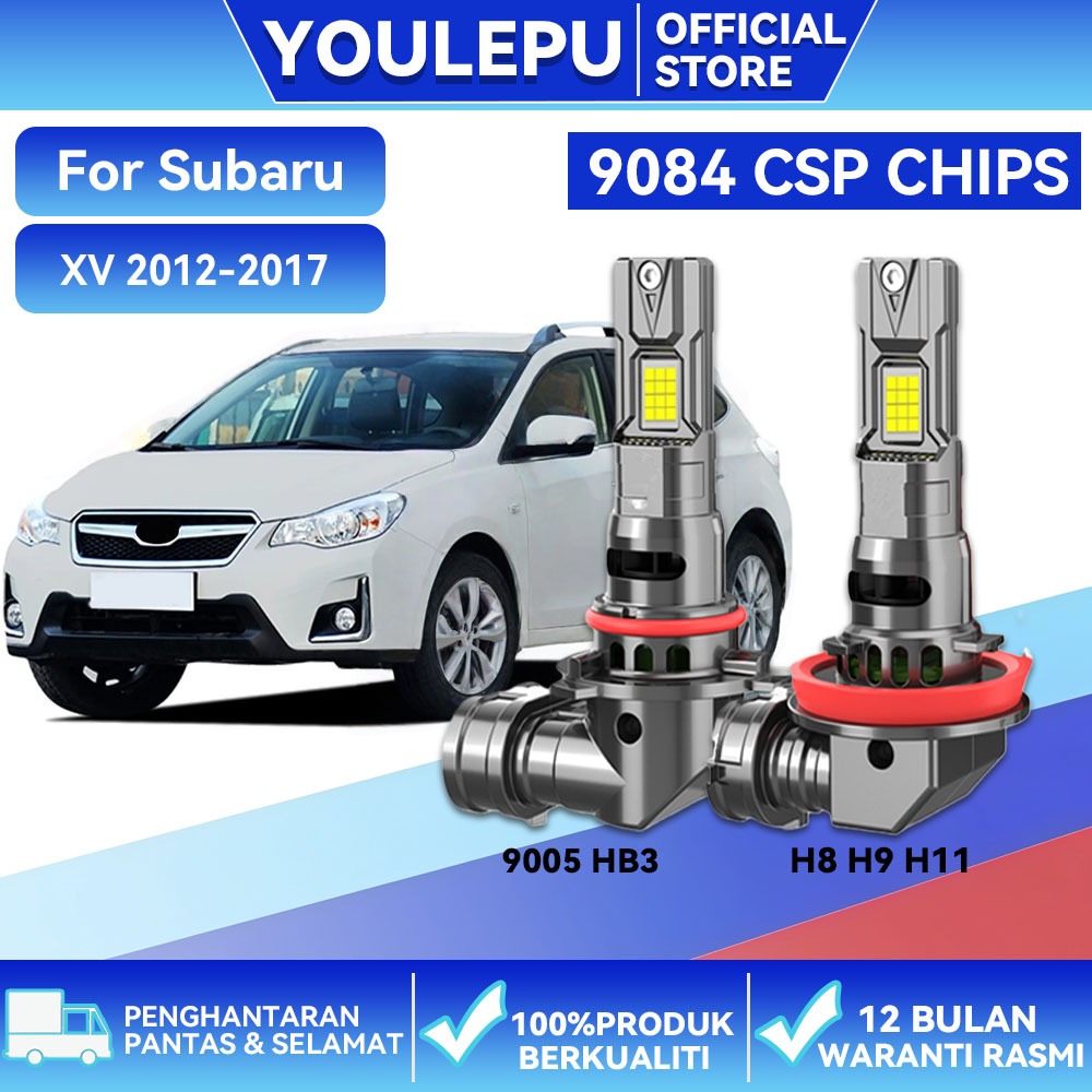 Subaru XV 2012-2017 2PCS Mini รถ led ไฟหน้า H8 H9 H11 9005 HB3 ไฟหน้ารถหลอดไฟ 1500W 1200000LM Hi/Lo 