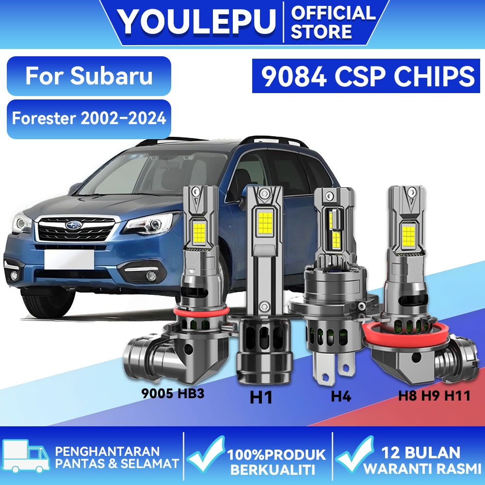 Subaru Forester 2008-2016 หลอดไฟหน้ารถยนต์ LED H1 H8 H9 H11 9005 HB3 ไฟหน้ารถหลอดไฟ 130W 25000LM ไฟห