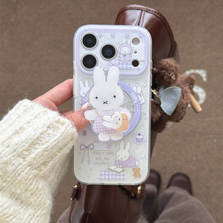 สําหรับIphone Case 17 Pro Max 16 Pro Max 15 Pro Max 14 Pro Maxอ่านMiffyกระต่ายเคสโทรศัพท์