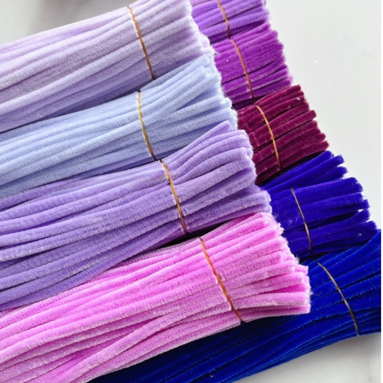 ลวดกำมะหยี่ DIY 100 ชิ้น สีสันสดใส หลากหลายแบบ ใช้สร้างสรรค์งานศิลปะได้ทุกเพศทุกวัย thumbnail 4