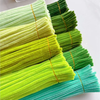 ลวดกำมะหยี่ DIY 100 ชิ้น สีสันสดใส หลากหลายแบบ ใช้สร้างสรรค์งานศิลปะได้ทุกเพศทุกวัย
