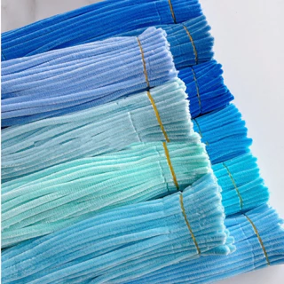ลวดกำมะหยี่ DIY 100 ชิ้น สีสันสดใส หลากหลายแบบ ใช้สร้างสรรค์งานศิลปะได้ทุกเพศทุกวัย