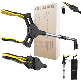 32 นิ้วยาวพิเศษ Grabber Reacher พร้อมขากรรไกรหมุนได้ - Mobility Aid Reaching Assist Tool (สีเหลือง)
