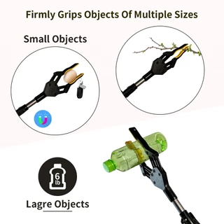 32 นิ้วยาวพิเศษ Grabber Reacher พร้อมขากรรไกรหมุนได้ - Mobility Aid Reaching Assist Tool (สีเหลือง)