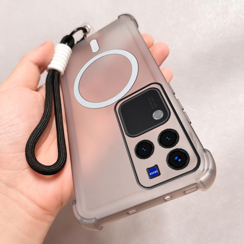 สําหรับ VIVO V30 PRO 5G 2024 VIVO V30 V30E 5G เคสโทรศัพท์ Softcase ซิลิโคนกันกระแทกใหม่ออกแบบความงามสี่มุม frosted กึ่งโปร่งใส BWDTGSBS01